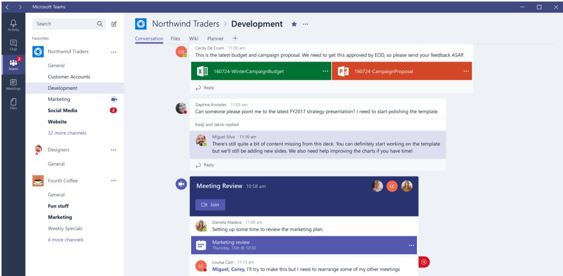 Screenshot Microsoft Teams