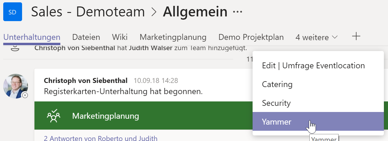 Screenshot zeigt Maus Cursor auf