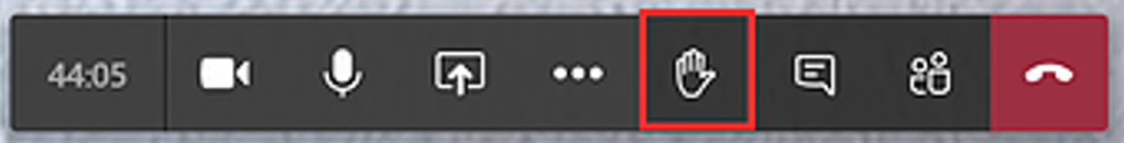 Screenshot Hand heben