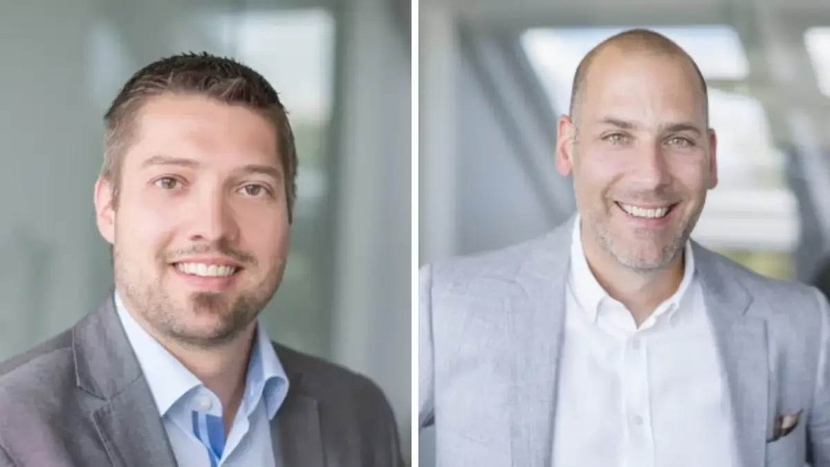 Phil Kiener (links) und Thomas Hartmann stellen sich den Fragen im Doppelinterview. Kristian Hachen führte das Interview durch.